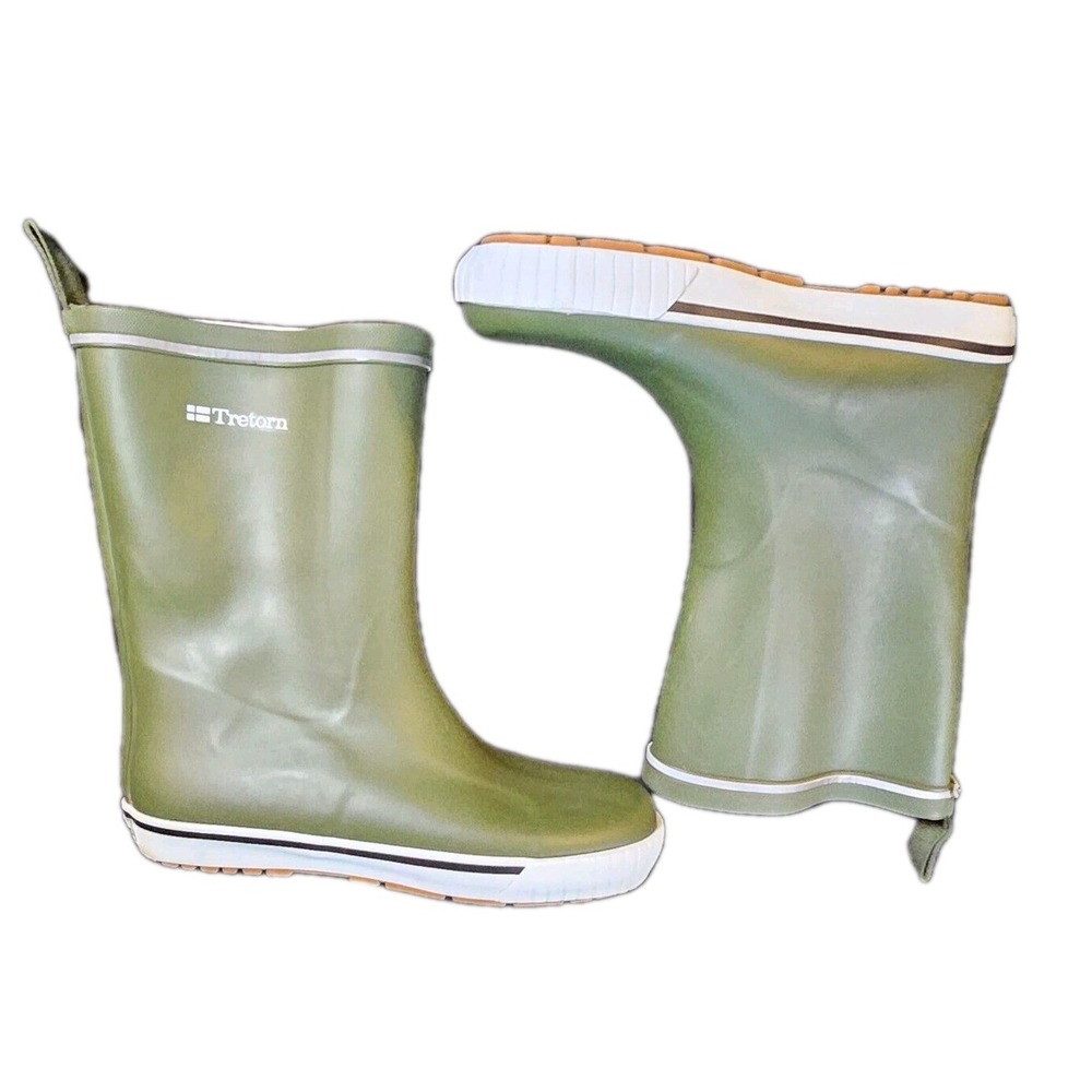 Tretorn Fleece Lined Rain Boots SE-25466 Heisingborg Green Womens 5.5 EU 36